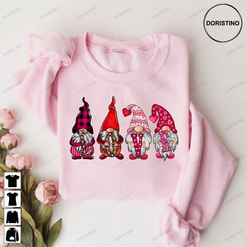 Love Gnome Valentines Gnome Hearvalentines Trending Style