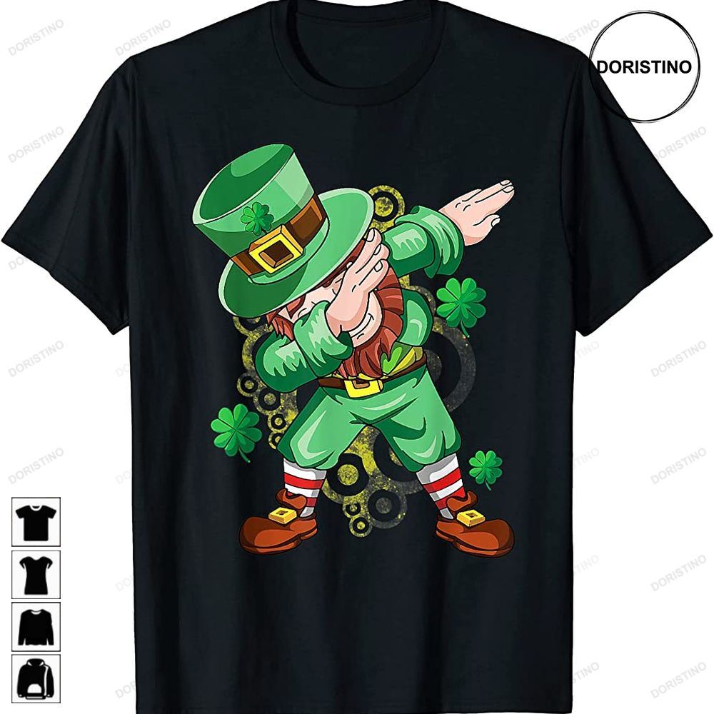 Dab Dabbing Leprechaun Shamrock Irish Saint Patricks Day Trending Style