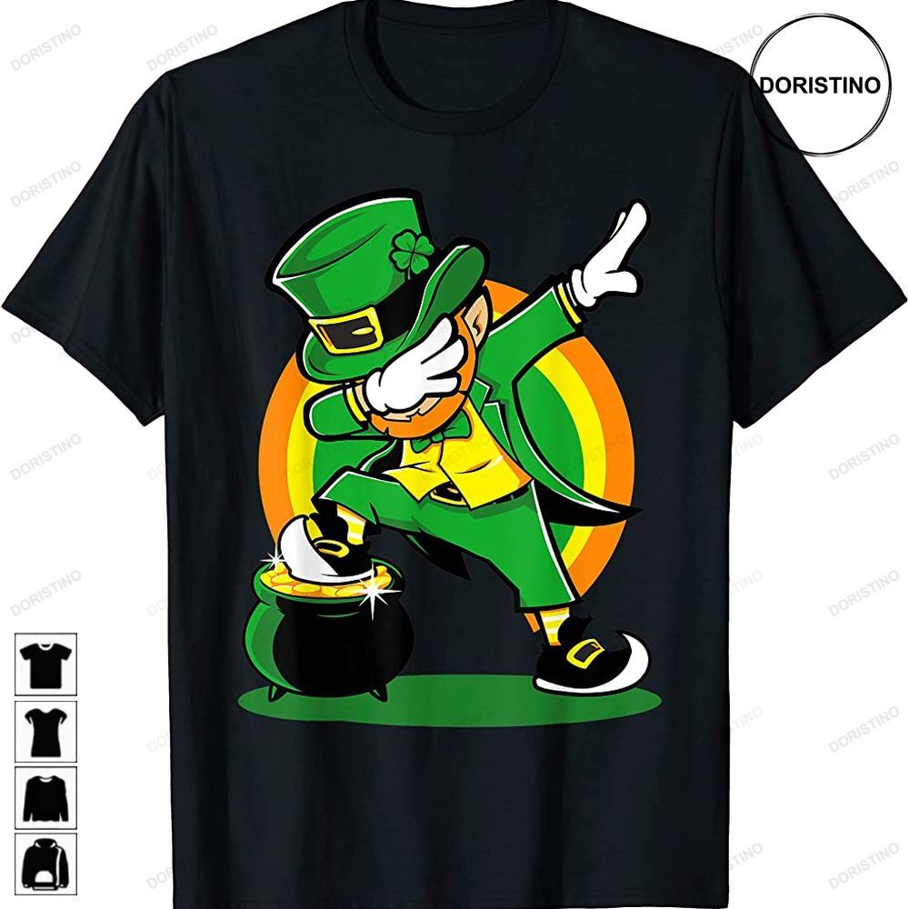 Dabbing Leprechaun Boy St Patricks Day Kids Men Women Limited Edition T-shirts