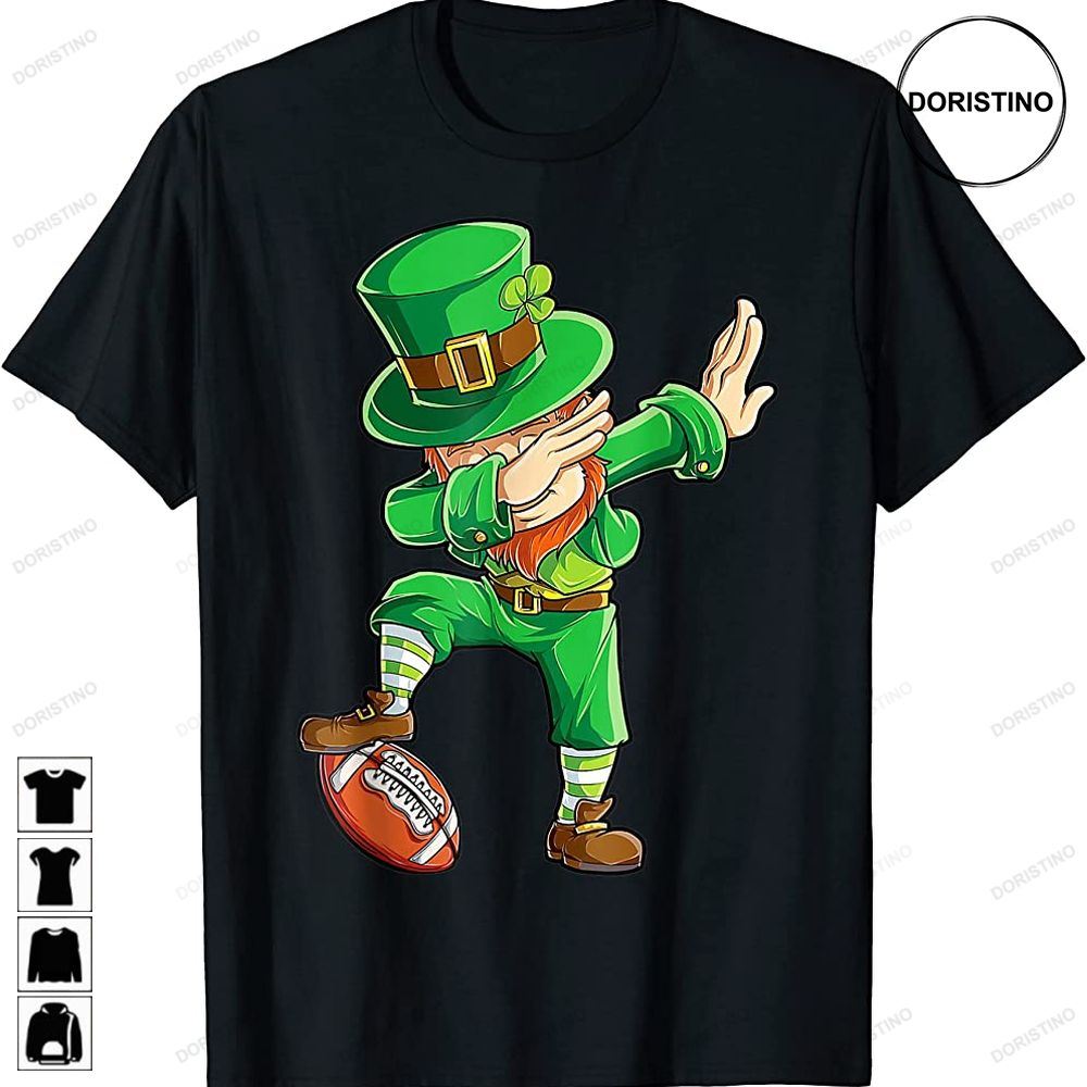 Dabbing Leprechaun Football St Patricks Day Boys Men Sports Limited Edition T-shirts