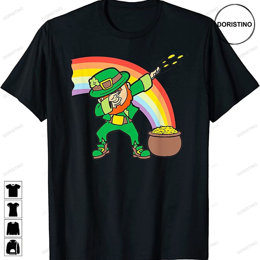 Dabbing Leprechaun Funny St Patricks Day Dab Awesome Shirts