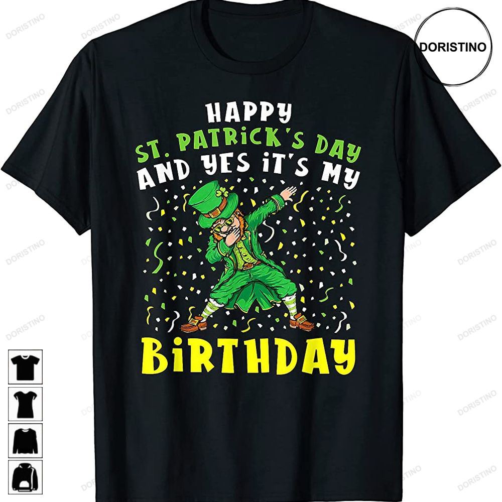 Dabbing Leprechaun Happy Saint Patricks Day Boys Birthday Awesome Shirts