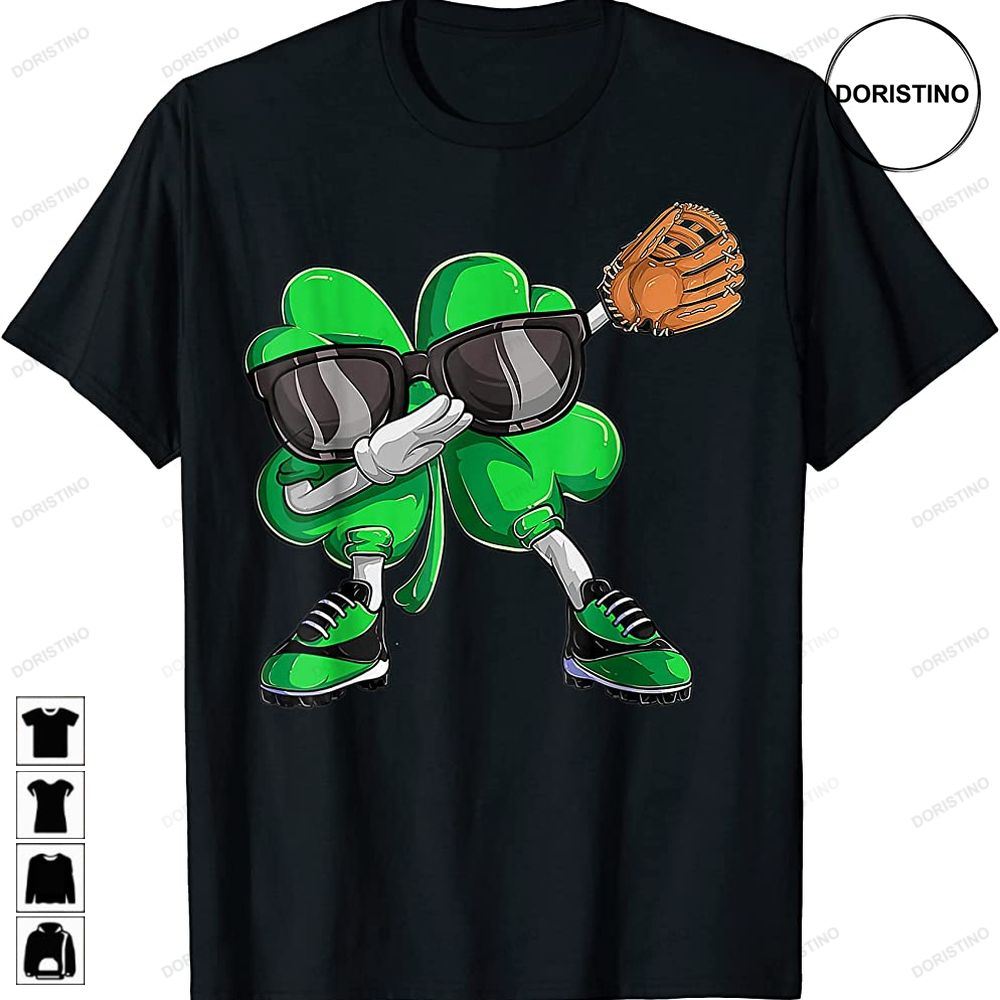 Dabbing Shamrock Baseball St Patricks Day Men Boys Limited Edition T-shirts