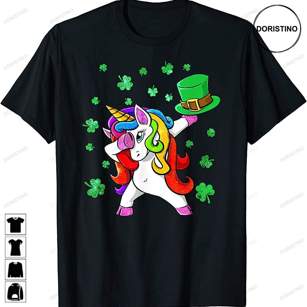 Dabbing Unicorn Saint Patricks Day Clothes Boy Girl Outfit Trending Style