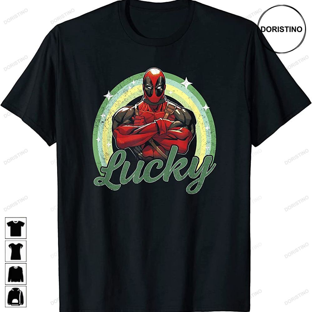 Deadpool Saint Patricks Day Lucky Rainbow Limited Edition T-shirts