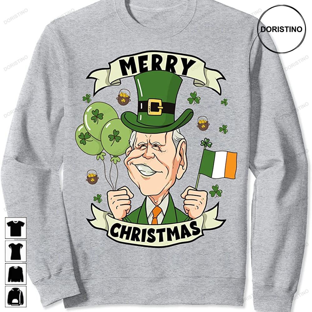 Funny Joe Biden Merry Christmas St Patricks Day Trending Style