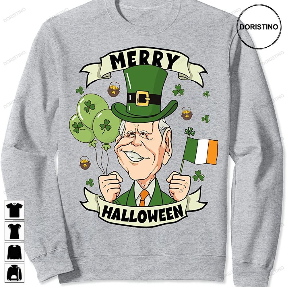 Funny Joe Biden Merry Halloween St Patricks Day Limited Edition T-shirts