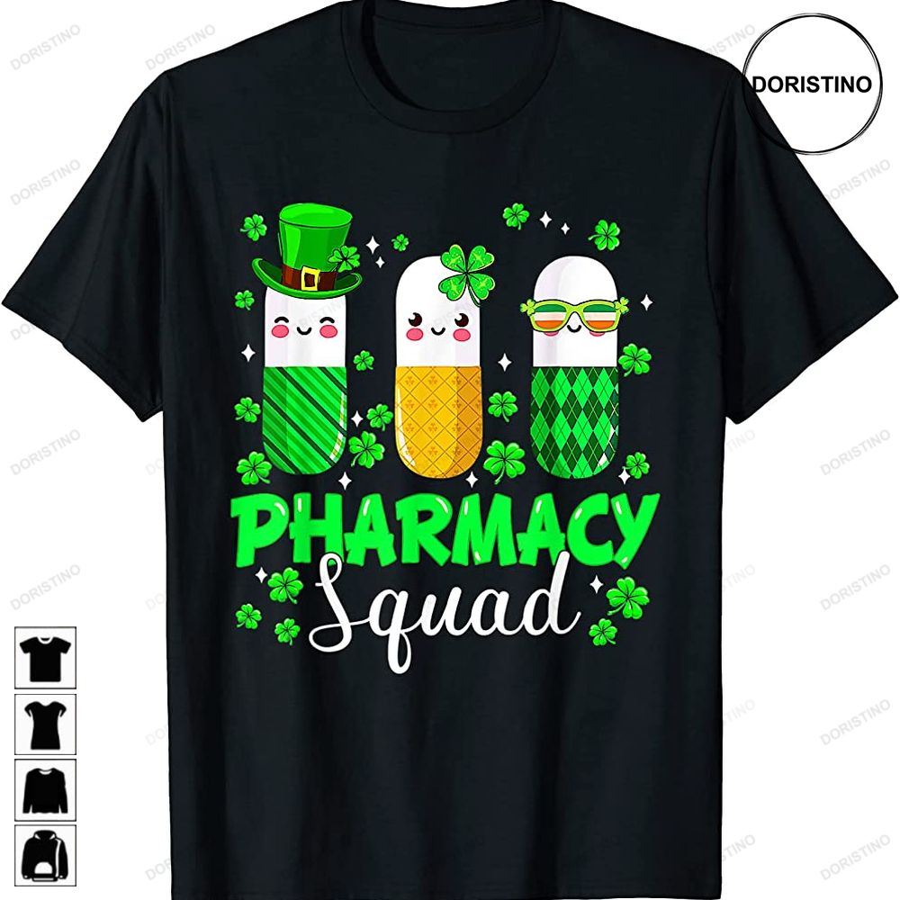 Funny Pharmacy Squad Leprechaun Pharmacist St Patricks Day Trending Style