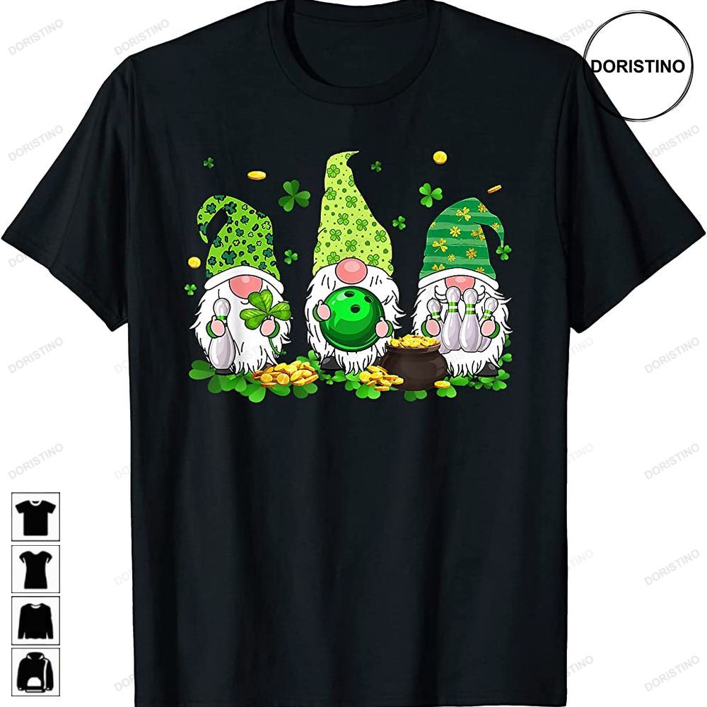 Funny Rainbow Gnomes Bowling Sport Lover St Patricks Day Limited Edition T-shirts