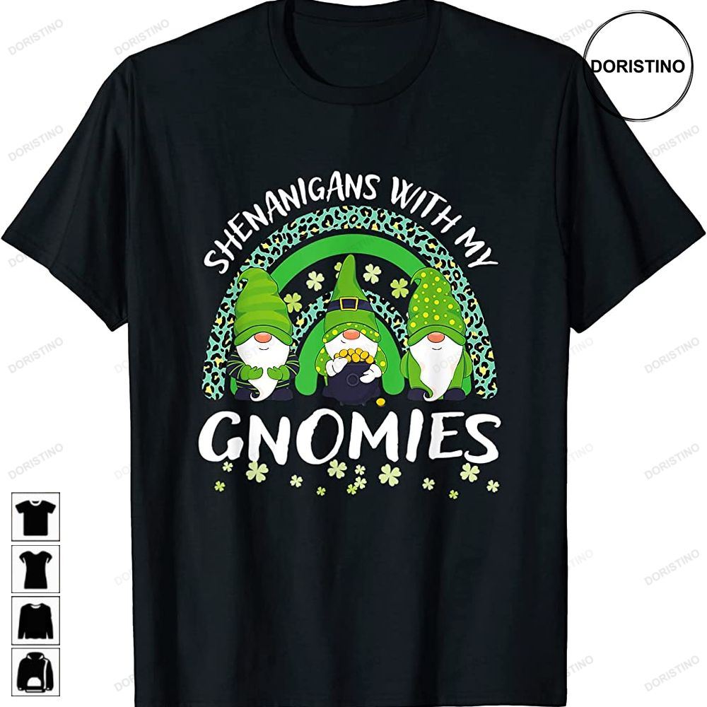 Funny Shenanigans Gnomies Rainbow St Patricks Day Limited Edition T-shirts