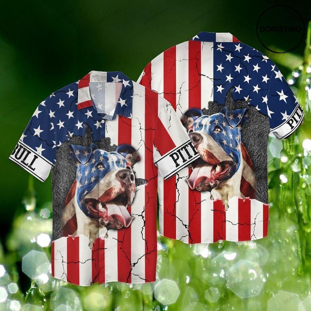 4th Of July Independence Day American Pitbull Limited Edition Hawaiian Shirt