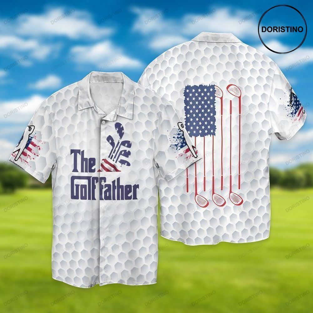 4th Of July Independence Day Fathers Day The Golffather Hawaiian Shirt