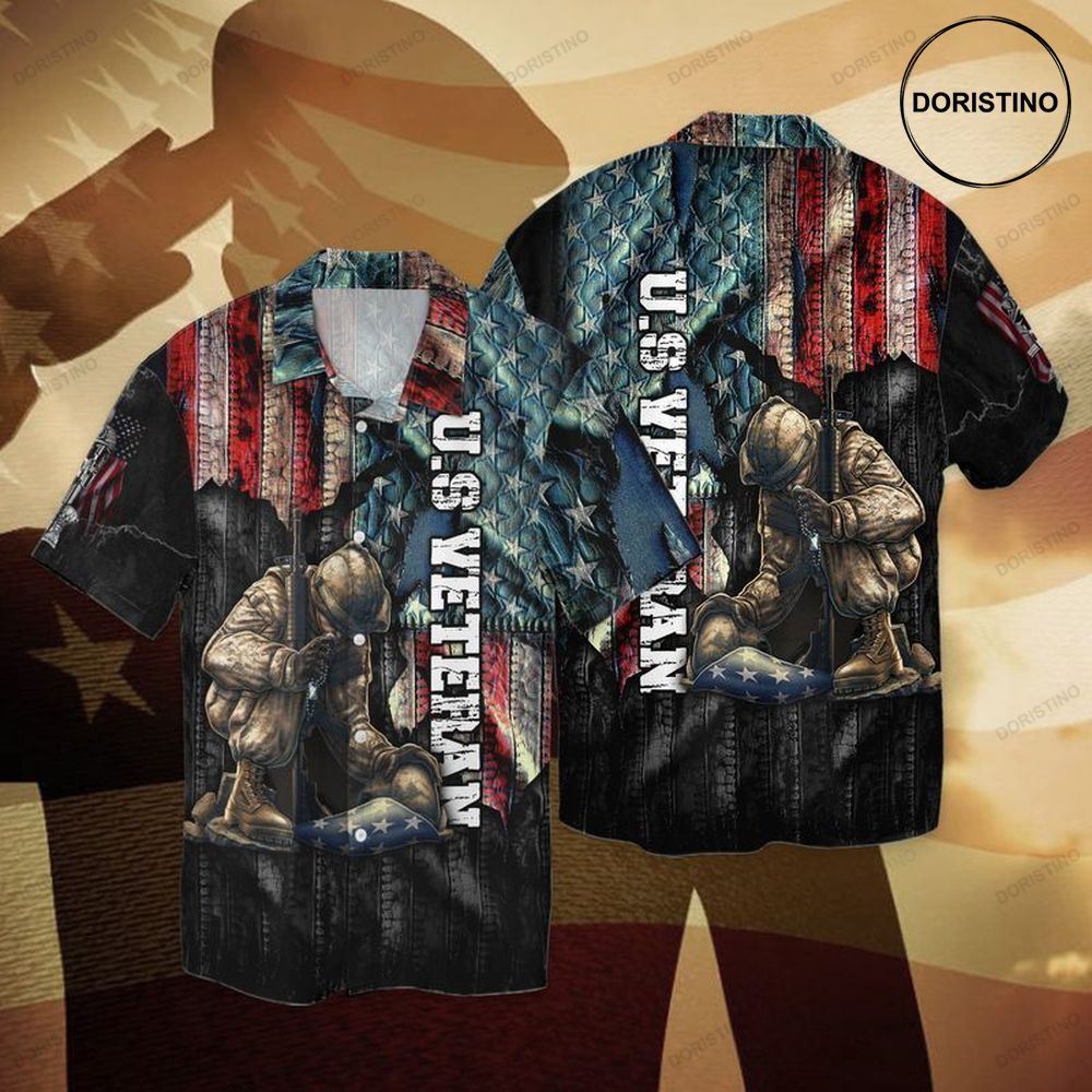 4th Of July Independence Day Memorial Day American Veteran For Men And Women Awesome Hawaiian Shirt
