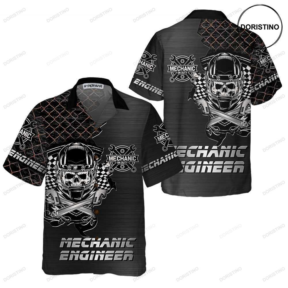 Mechanic Cool Skull Mechanic For Men Best Gift For Mechanic Hawaiian Shirt