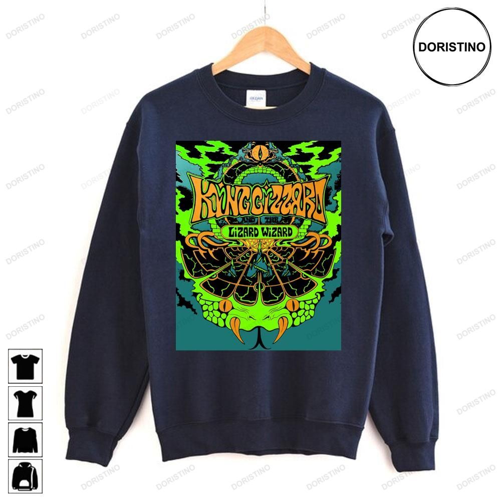 Green Snake King Gizzard And The Lizard Wizard Awesome Shirts