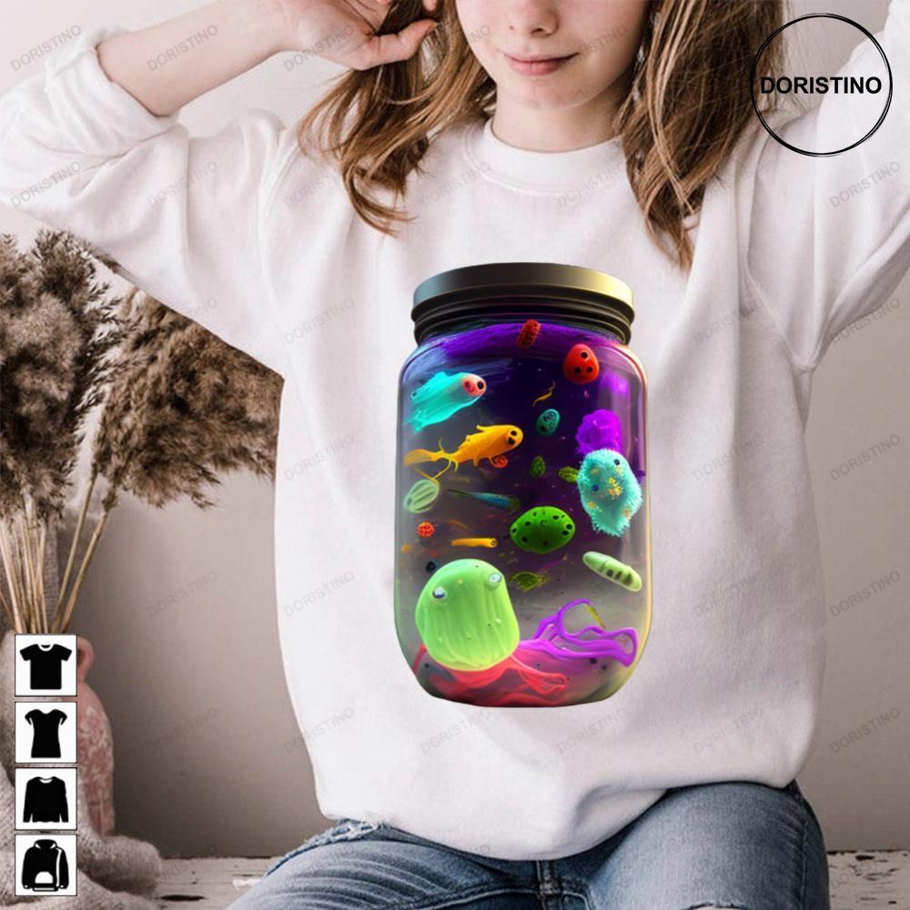 Hd Realistic Colorful Ghost Bacteria Limited Edition T-shirts