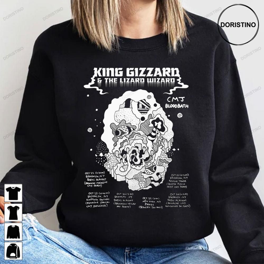 King Gizzard And The Lizard Wizard Cmj Bloodbath Limited Edition T-shirts