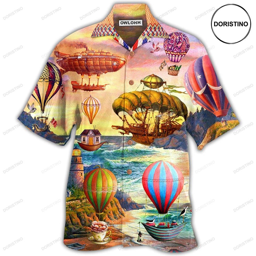 Air Balloon Steampunk I Travel By It Hawaiian Shirt