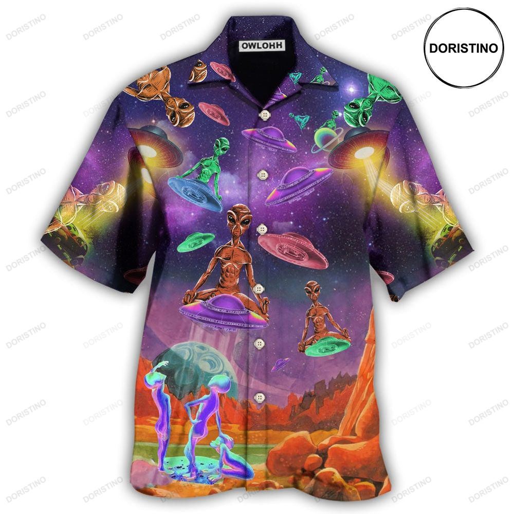 Alien Galaxy Ufo Hawaiian Shirt