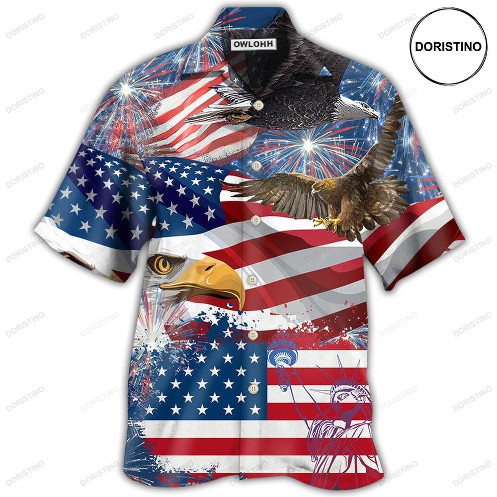 America 4th Of July America Eagle Freedom Hawaiian Shirt