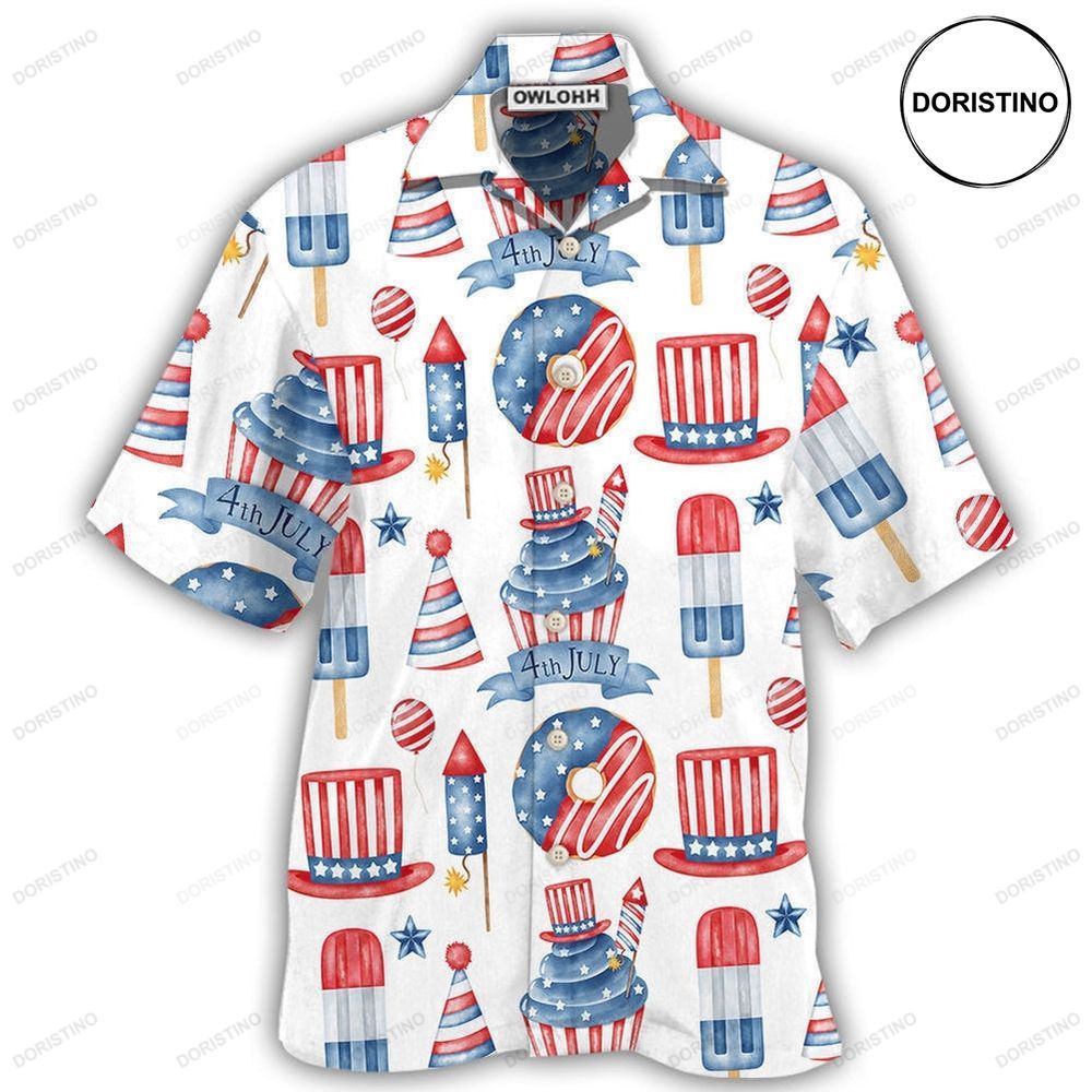 America Independence Day Basic Art Hawaiian Shirt