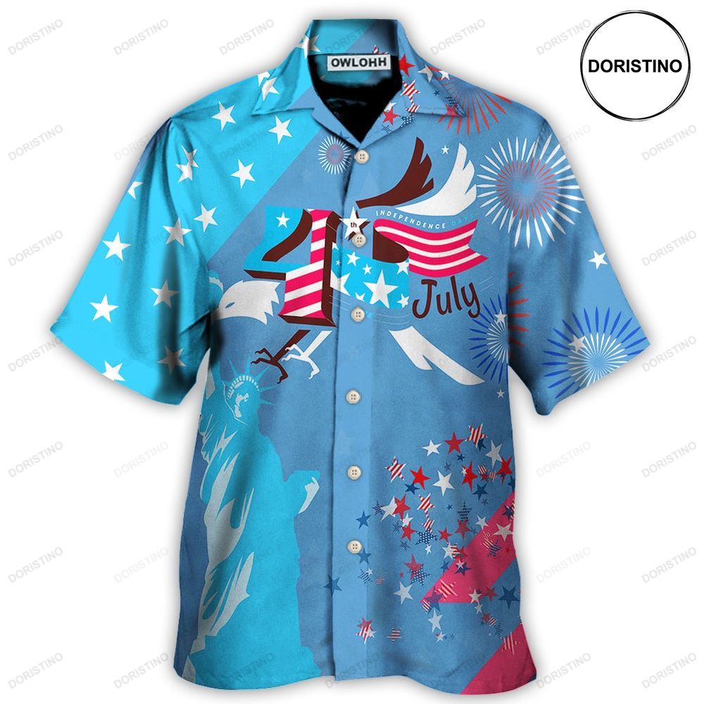 America Independence Happy Day Fourth Of July Awesome Hawaiian Shirt