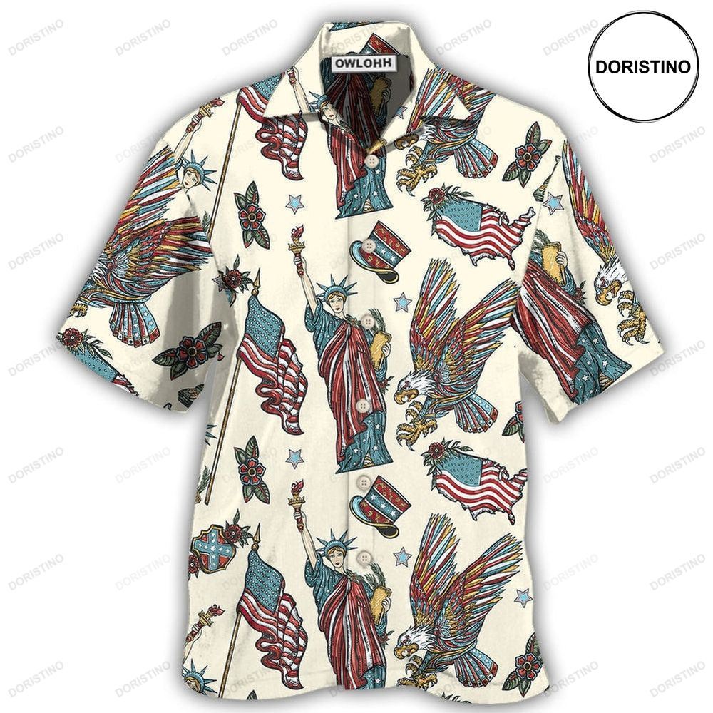 America Symbols Basic Hawaiian Shirt