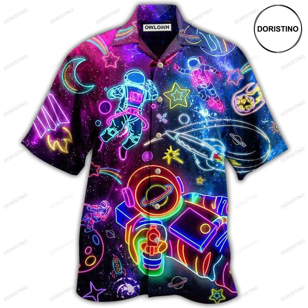 Astronaut Galaxy Escape To The Stars Limited Edition Hawaiian Shirt