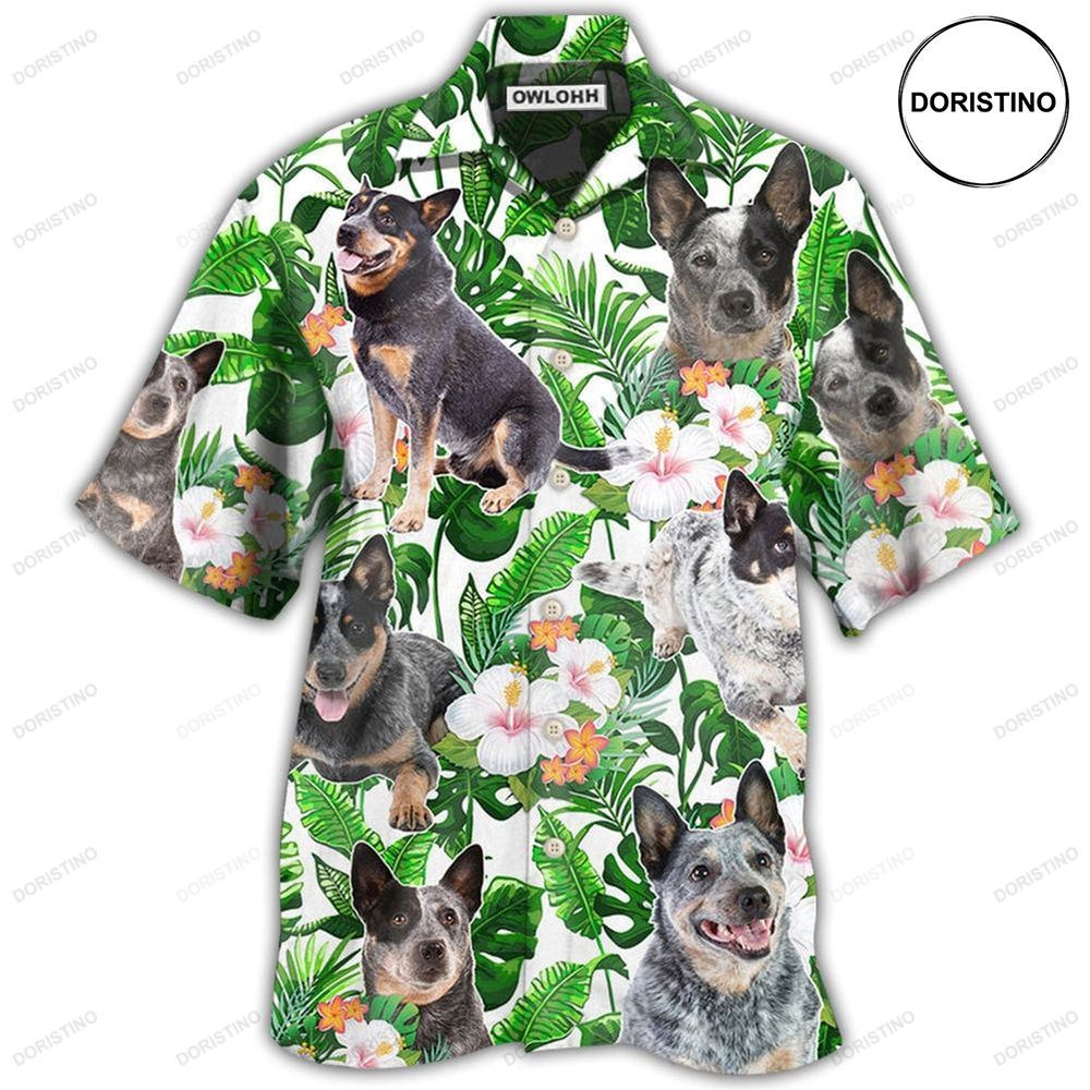 Australian Cattle Dog Tropical Floral Limited Edition Hawaiian Shirt