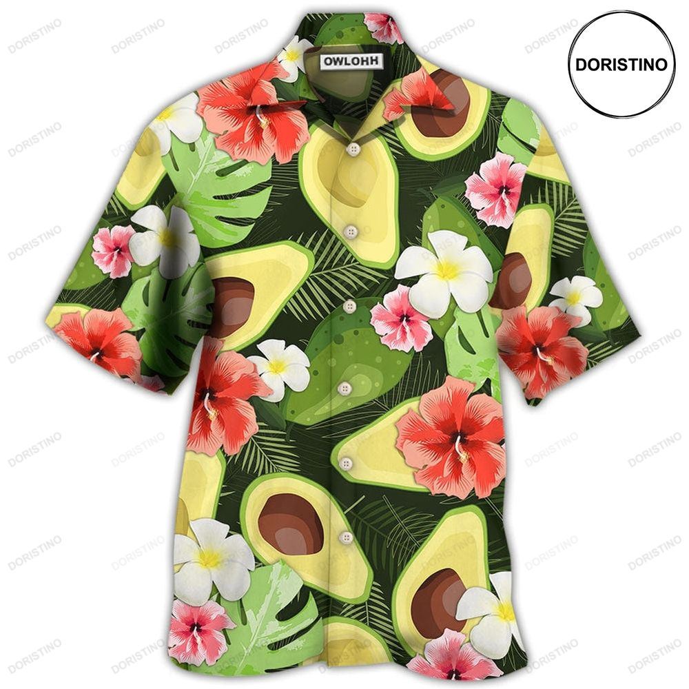 Avocado Tropical Floral Limited Edition Hawaiian Shirt