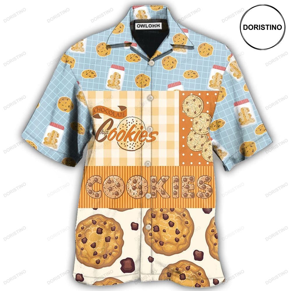 Baking Who Loves Baking Chocolate Chip Cookie Awesome Hawaiian Shirt