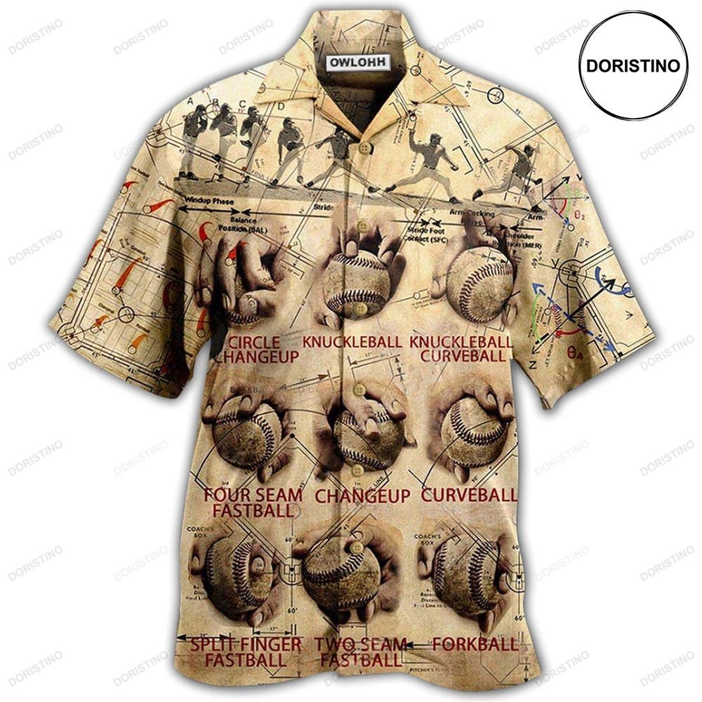 Baseball Pitching Grips Baseball Match Limited Edition Hawaiian Shirt