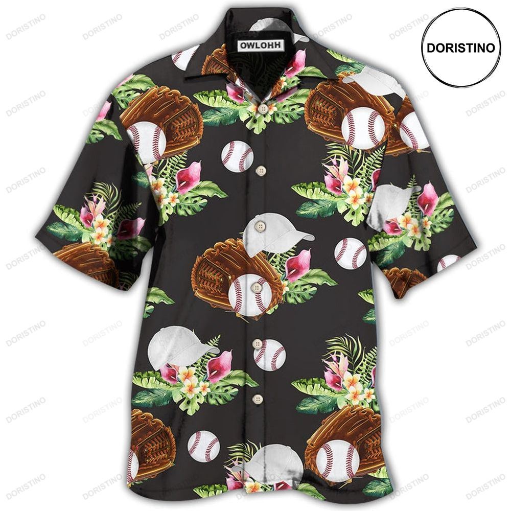 Baseball Tropical Floral Limited Edition Hawaiian Shirt