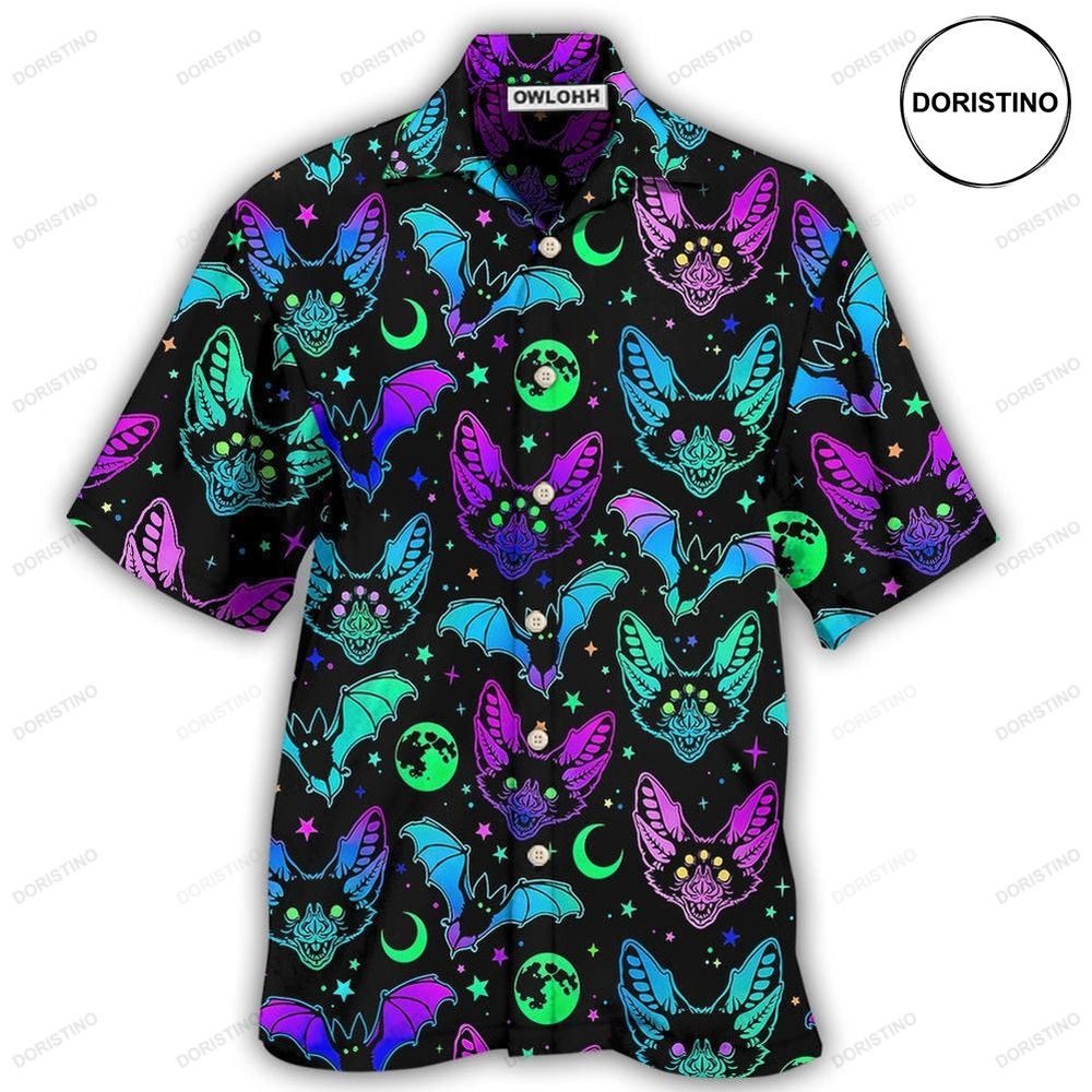 Bat Neon Magic Awesome Hawaiian Shirt