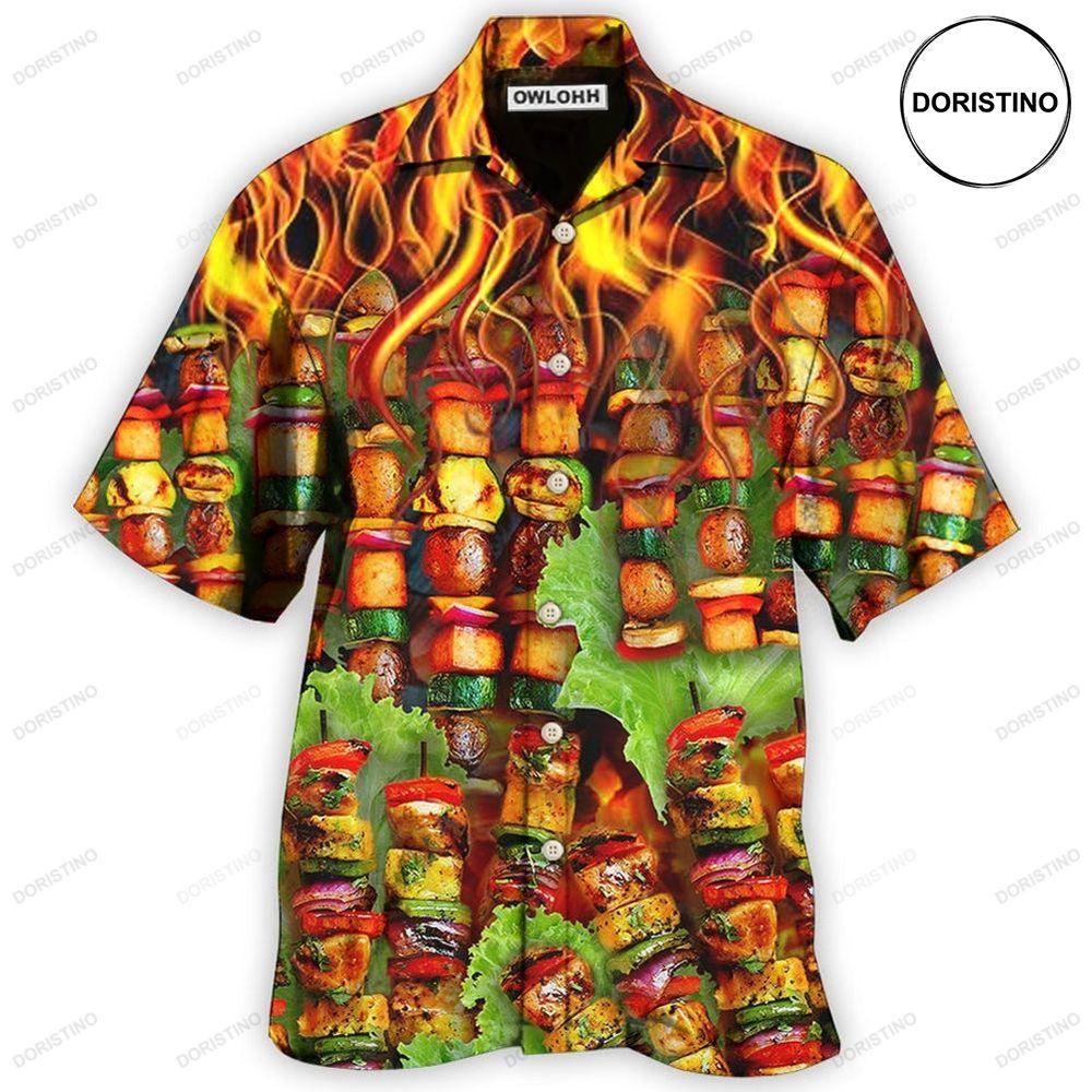 Bbq Fire So So Hot Fire Limited Edition Hawaiian Shirt
