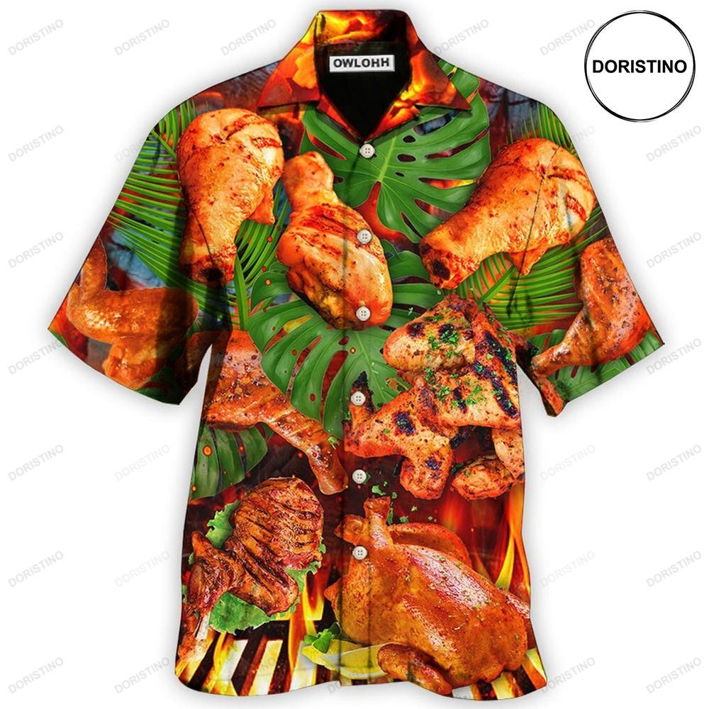 Bbq Food Lover Chicken Hawaiian Shirt