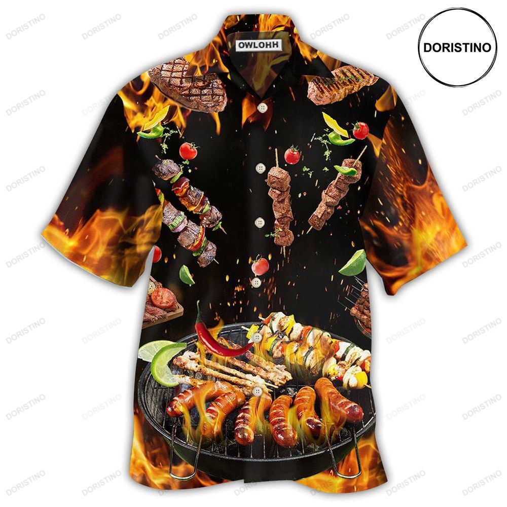 Bbq Hot Fire Limited Edition Hawaiian Shirt