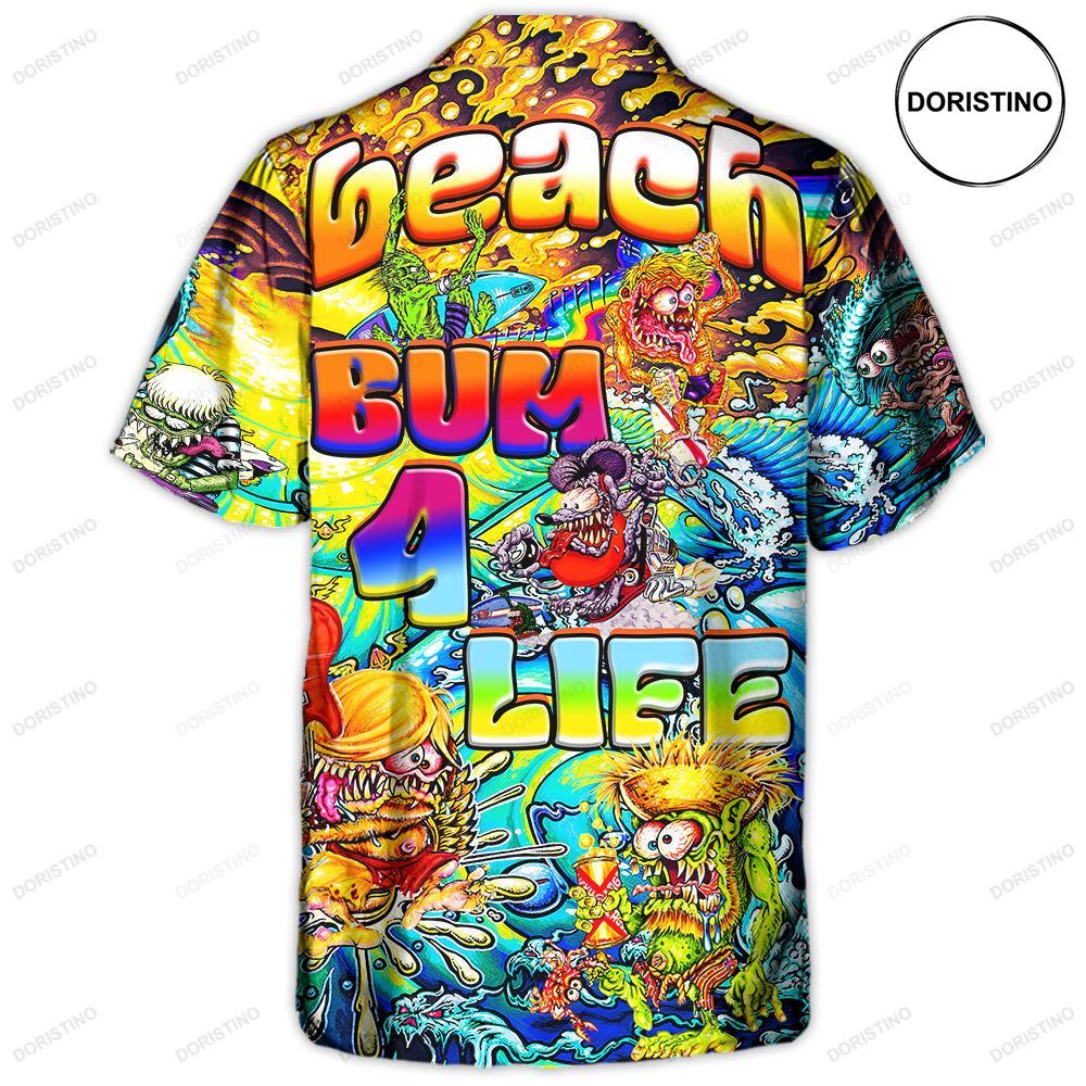Beach Bum 4 Life Crazy Life Limited Edition Hawaiian Shirt