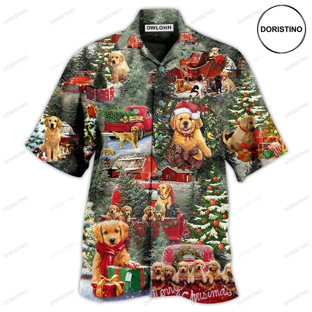 Beagle Dogs Love Christmas Every Time Awesome Hawaiian Shirt