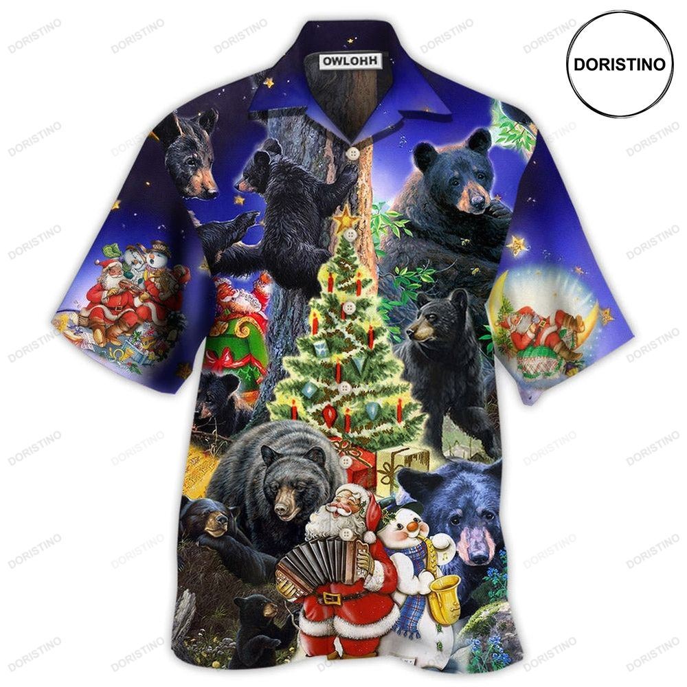 Bear Family Into Spring Merry Christmas Hawaiian Shirt