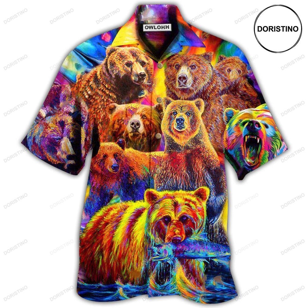 Bear Life Is Better With A Bear Color Life Limited Edition Hawaiian Shirt