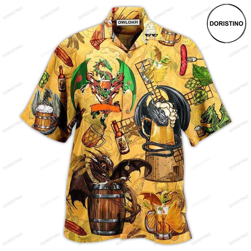 Beer Dragon Drunkgon Loves Beer Limited Edition Hawaiian Shirt