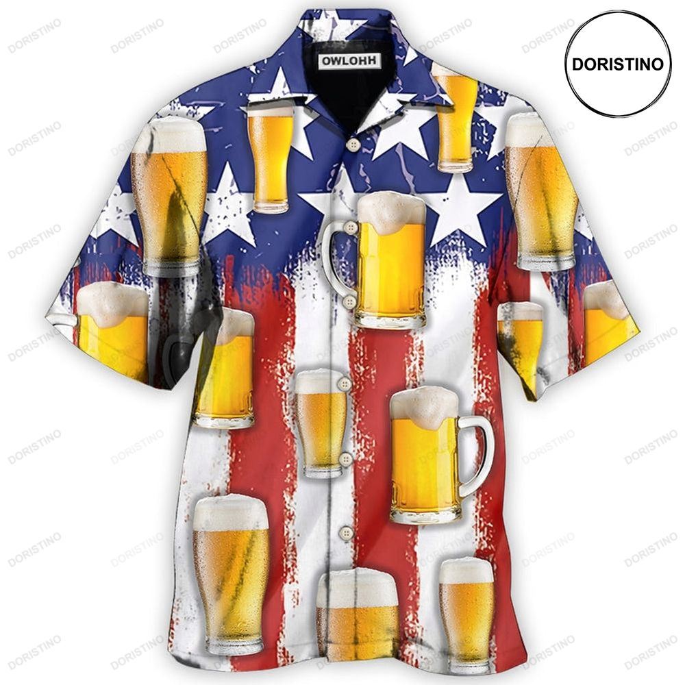 Beer Independence Day Happy Hawaiian Shirt