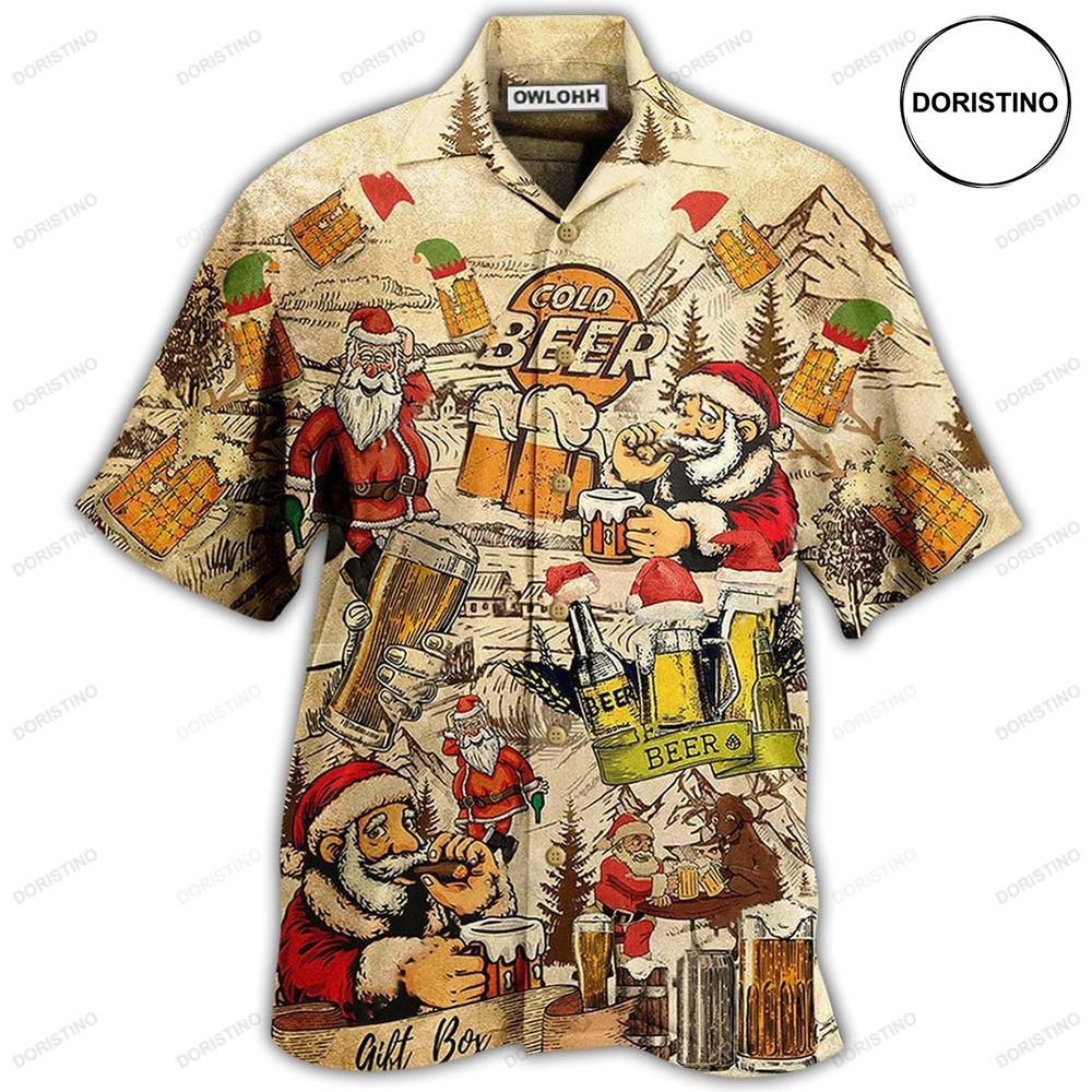 Beer Merry Xmas Love Beer Hawaiian Shirt