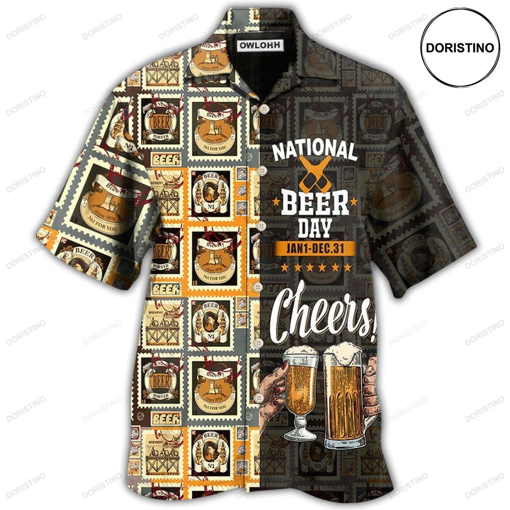Beer National Beer Day Cheers Awesome Hawaiian Shirt