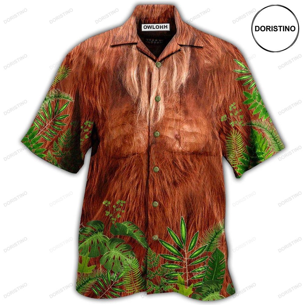 Bigfoot Hair Don't Care Limited Edition Hawaiian Shirt