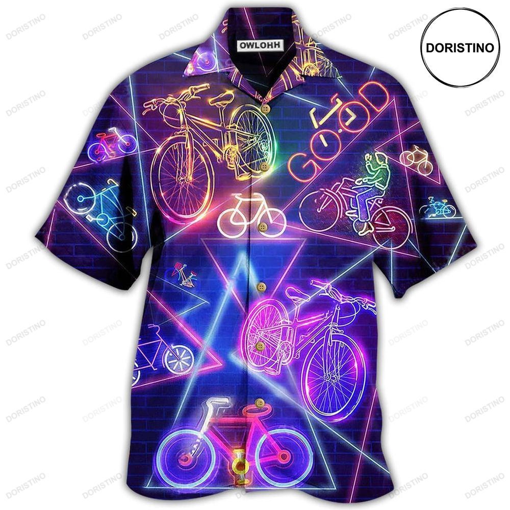 Bike Neon Love Purple Really Much Awesome Hawaiian Shirt