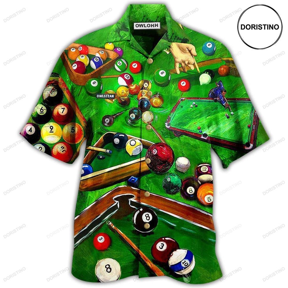 Billiard Is My Life My Love Green Awesome Hawaiian Shirt