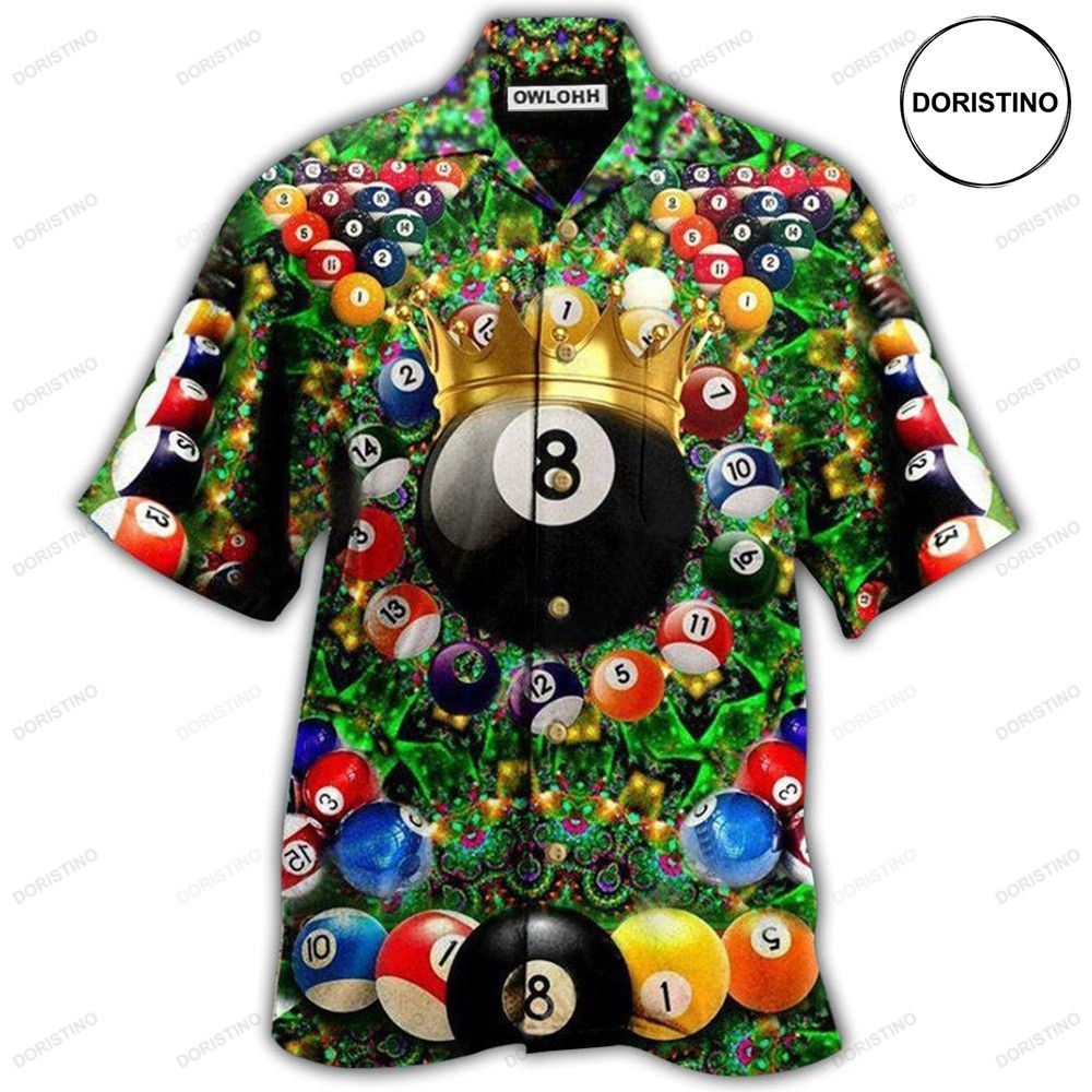 Billiard Warning Pool On Duty Hawaiian Shirt