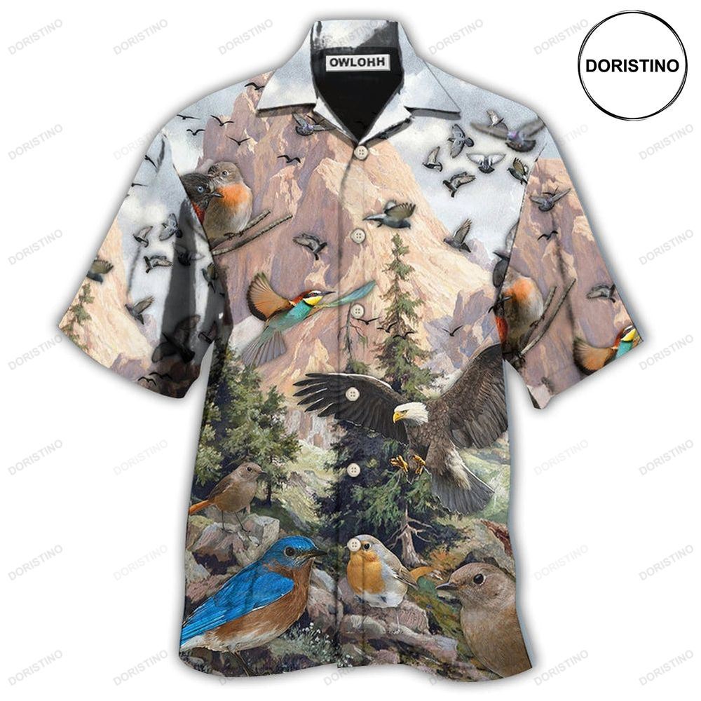 Birds On Mountain Limited Edition Hawaiian Shirt